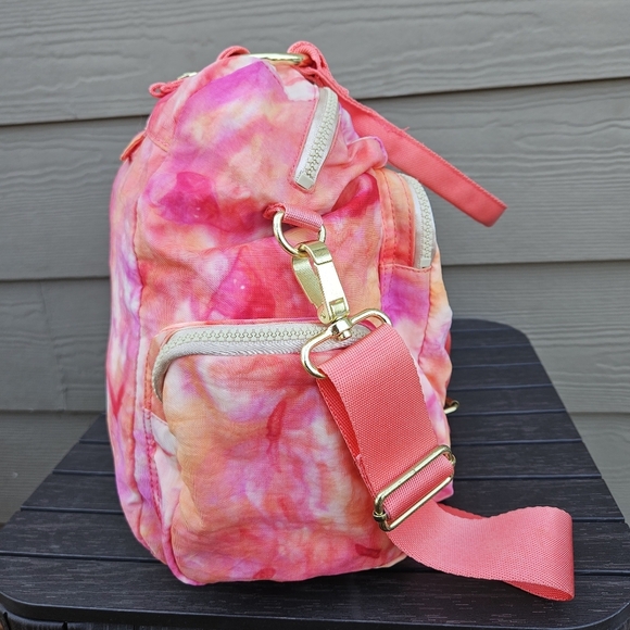 George Gina & Lucy Gimmetall Pink Orange Tye Dye Patterned Bag Crossbody Purse - Picture 6 of 16